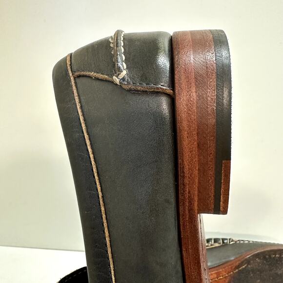 NEW HEELS Rancourt & Co. x Awake NYC Beefroll Penny Loafers Hunter Green RARE 9 - Picture 12 of 12